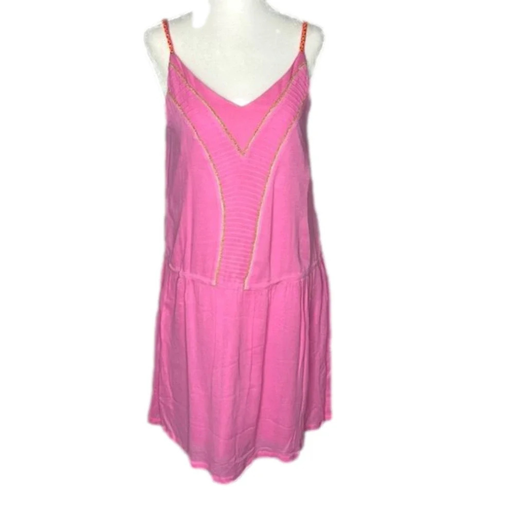 Color  Block Pink Mini Dress Cover-Up size Small